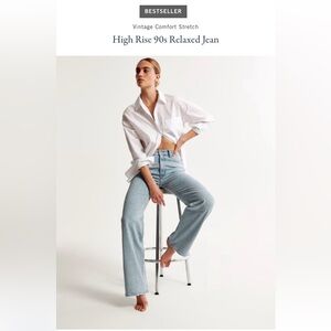Abercrombie & Fitch Light Blue '90s Relaxed Jeans